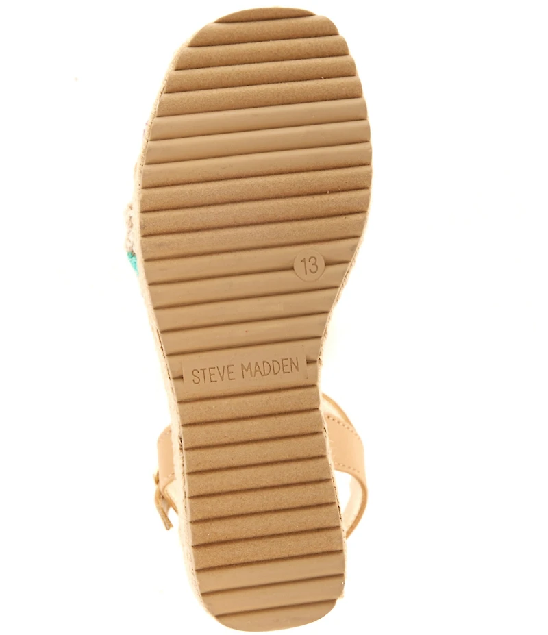 Steve Madden Girls' J-Chayna Rainbow Ornamented Wedge Sandals (Youth)