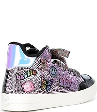 Steve Madden Girls' J-Delight Rhinestone Patch Embellished Sneakers (Youth)