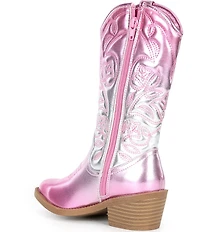 Steve Madden Girls' J-Dollie Metallic Ombre Western Boots (Youth)