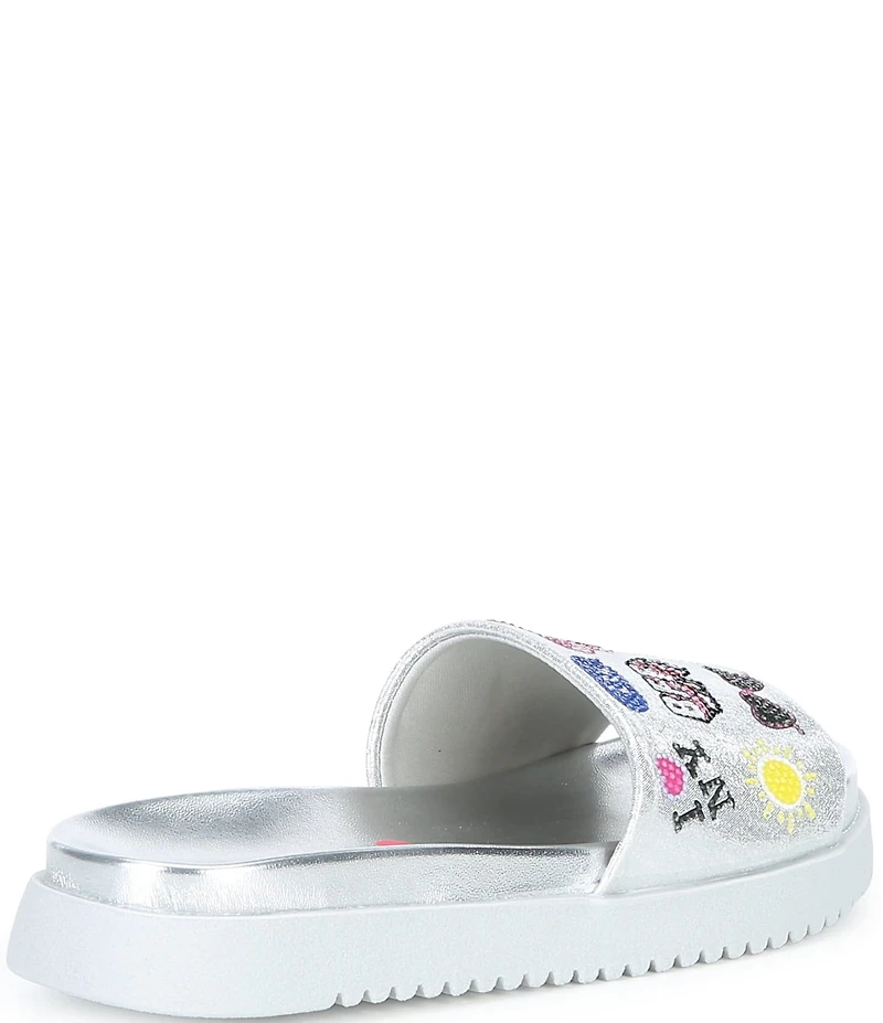 Steve Madden Girls' J-Fifii Novelty Graphic Slide Sandals (Youth)