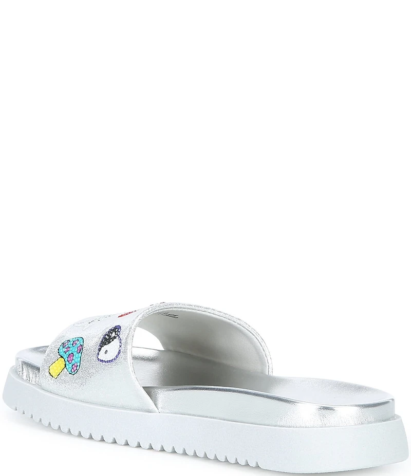 Steve Madden Girls' J-Fifii Novelty Graphic Slide Sandals (Youth)