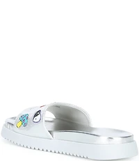 Steve Madden Girls' J-Fifii Novelty Graphic Slide Sandals (Youth)