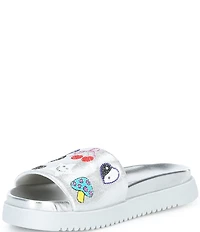 Steve Madden Girls' J-Fifii Novelty Graphic Slide Sandals (Youth)