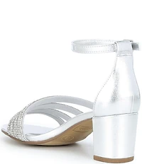 Steve Madden Girls' J-Haze Embellished Strappy Ankle Wrap Dress Sandals (Youth)