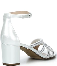 Steve Madden Girls' J-Haze Embellished Strappy Ankle Wrap Dress Sandals (Youth)