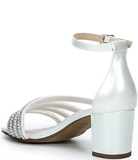 Steve Madden Girls' J-Haze Embellished Strappy Ankle Wrap Dress Sandals (Youth)