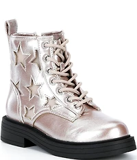 Steve Madden Girls' J-Iconic Star Combat Boots (Youth)