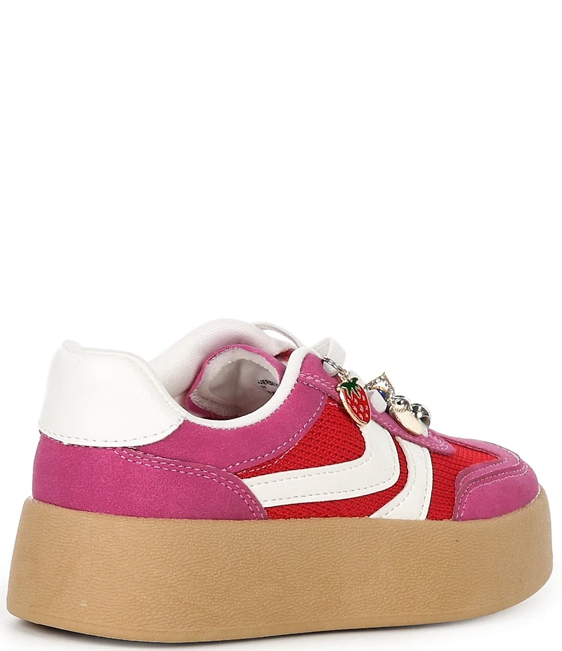 Steve Madden Girls' J-Jersey Charm Ornamented Suede Platform Sneakers (Youth)