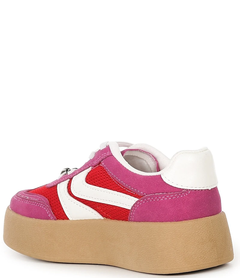 Steve Madden Girls' J-Jersey Charm Ornamented Suede Platform Sneakers (Youth)