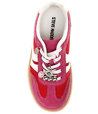 Steve Madden Girls' J-Jersey Charm Ornamented Suede Platform Sneakers (Youth)