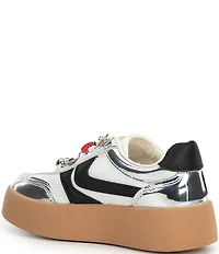 Steve Madden Girls' T-Jersey Charm Ornamented Platform Sneakers (Toddler)