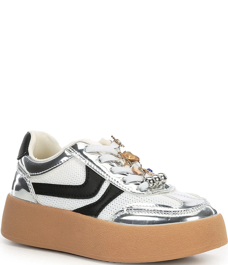 Steve Madden Girls' J-Jersey Charm Ornamented Platform Sneakers (Youth)