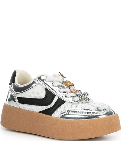 Steve Madden Girls' J-Jersey Charm Ornamented Platform Sneakers (Youth)