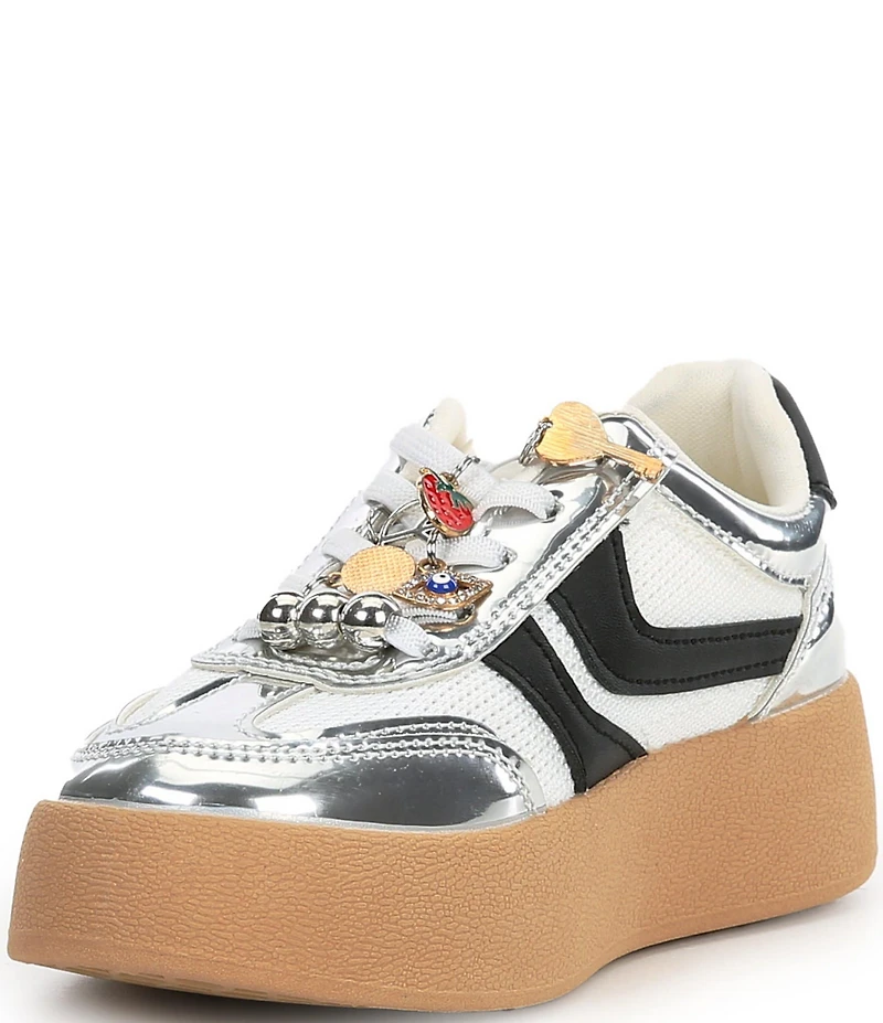 Steve Madden Girls' J-Jersey Charm Ornamented Platform Sneakers (Youth)