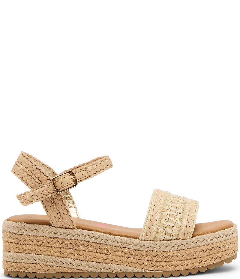 Steve Madden Girls' J-Kiko Raffia Wedge Sandals (Youth)