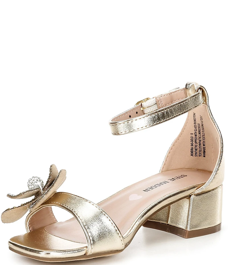Steve Madden Girls' J-Kindra Floral Ornament Dress Sandals (Youth)
