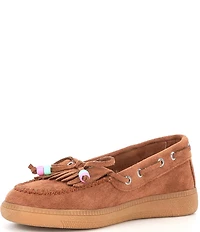 Steve Madden Girls' Krisp Kiltie Bow Detail Moccasins (Youth)