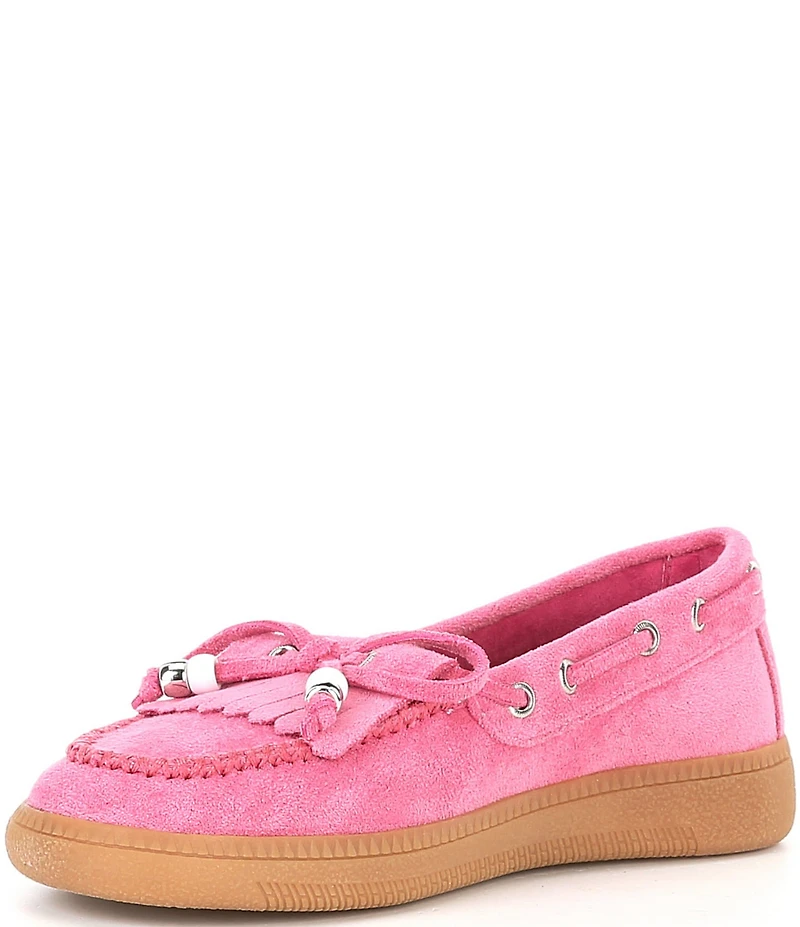Steve Madden Girls' Krisp Kiltie Bow Detail Moccasins (Youth)