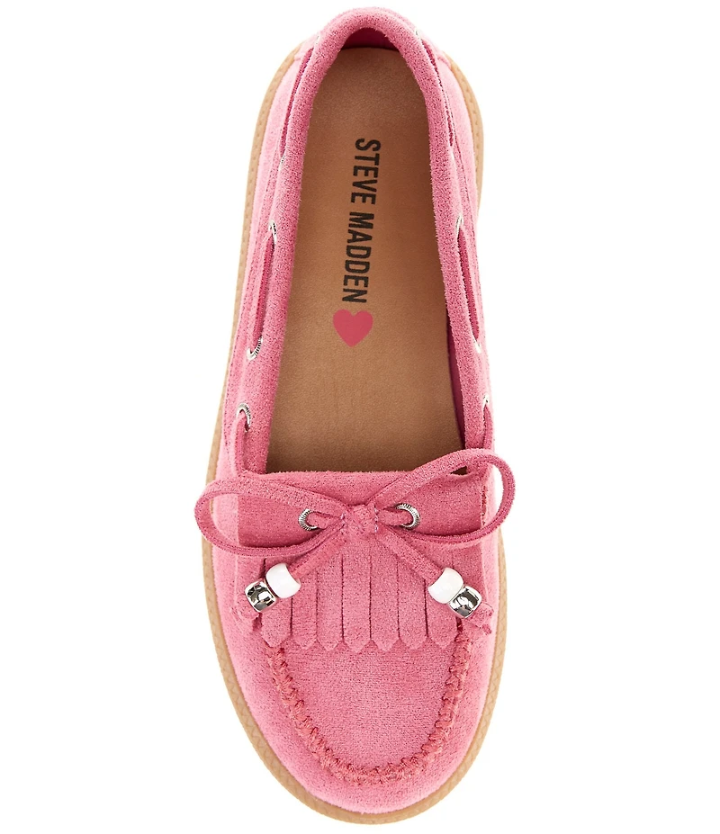 Steve Madden Girls' Krisp Kiltie Bow Detail Moccasins (Youth)