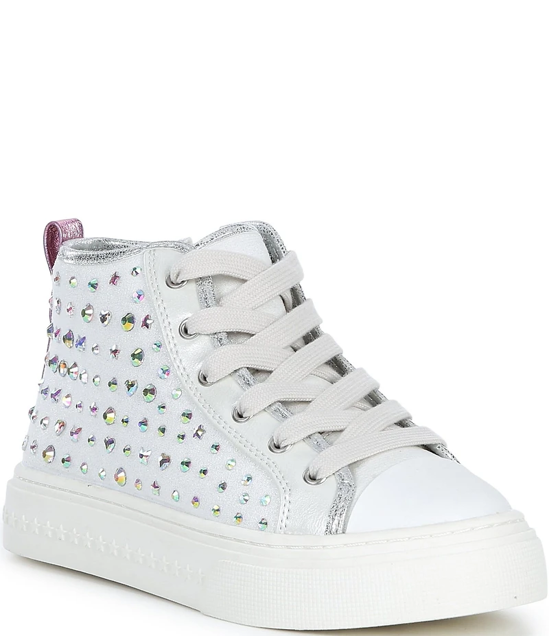Steve Madden Girls' J-Laurisa Rhinestone Hi Top Sneakers (Youth)