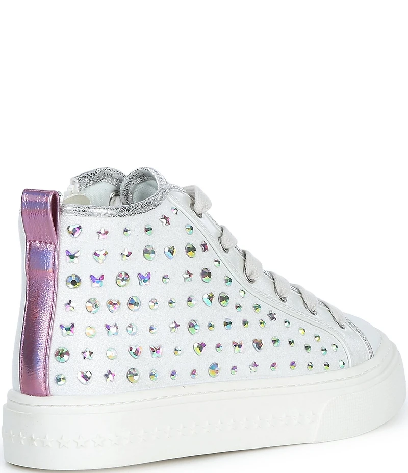 Steve Madden Girls' J-Laurisa Rhinestone Hi Top Sneakers (Youth)