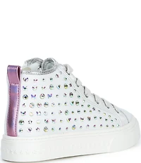 Steve Madden Girls' J-Laurisa Rhinestone Hi Top Sneakers (Youth)