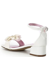 Steve Madden Girls' J-Lessa Patent Leather Embellished Flower Dress Sandals (Youth)