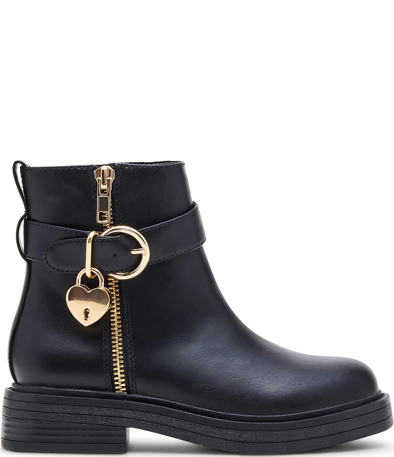 Steve Madden Girls' J-Locket Hardware Moto Boots (Youth)