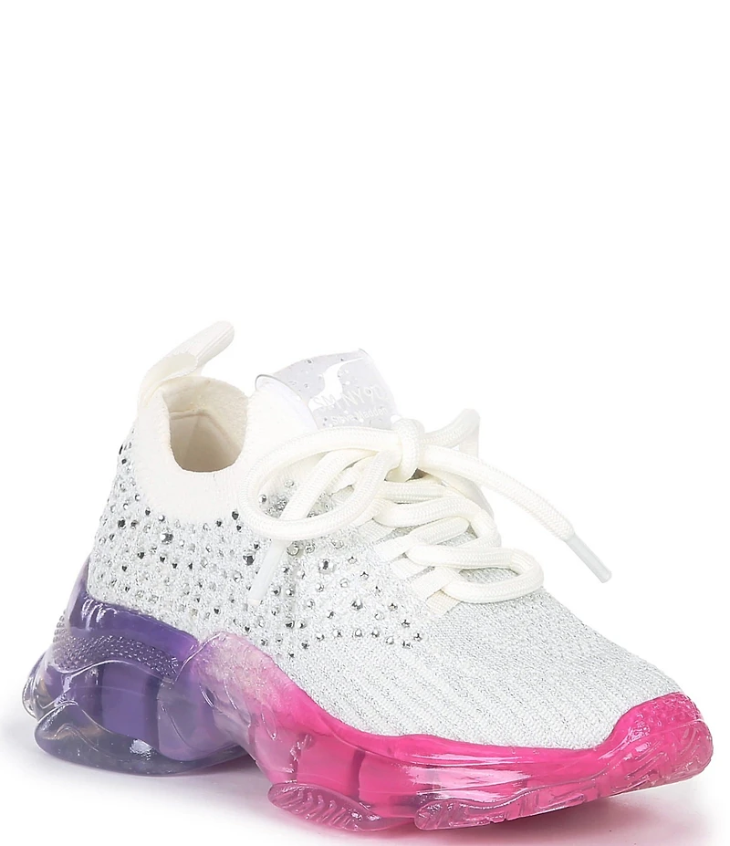 Steve Madden Girls' T-Miss Ombre Sole Rhinestone Wedge Sneakers (Toddler)