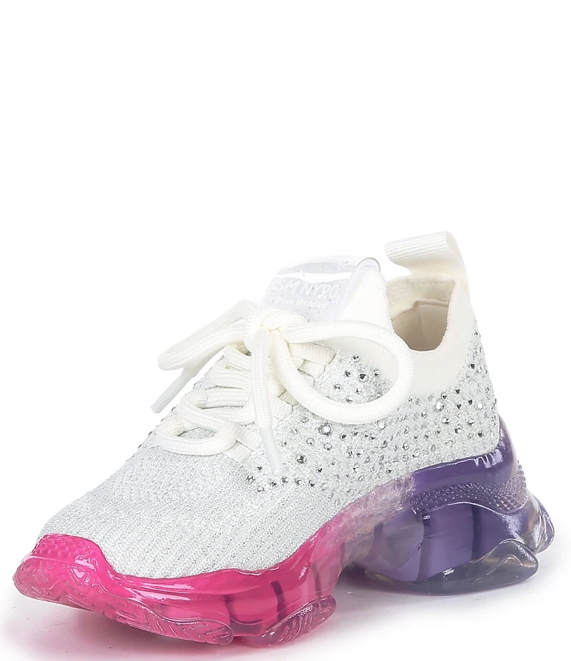 Steve Madden Girls' T-Miss Ombre Sole Rhinestone Wedge Sneakers (Toddler)