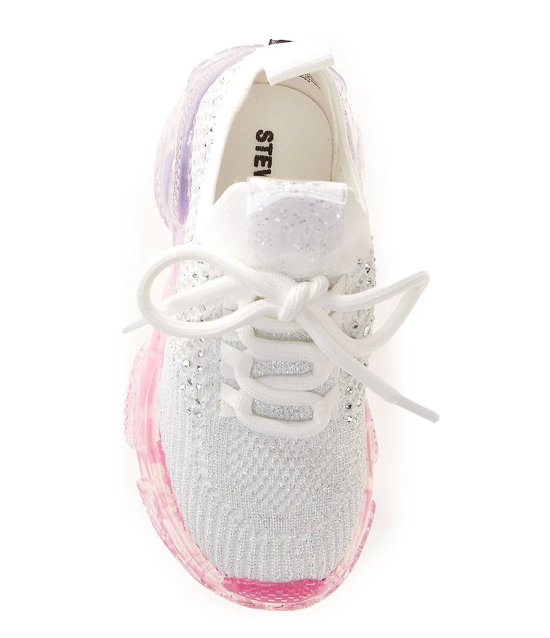 Steve Madden Girls' T-Miss Ombre Sole Rhinestone Wedge Sneakers (Toddler)