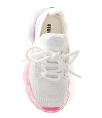 Steve Madden Girls' T-Miss Ombre Sole Rhinestone Wedge Sneakers (Toddler)