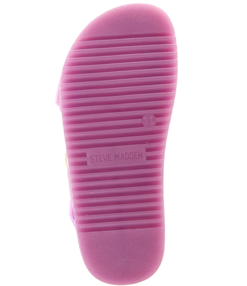 Steve Madden Girls' J-Mona-J Jelly Hook-and-Loop Sandals (Toddler)