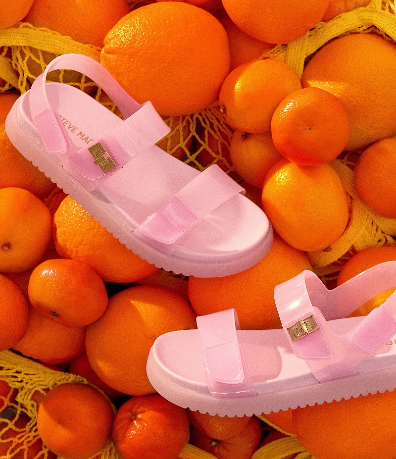 Steve Madden Girls' J-Mona-J Jelly Hook-and-Loop Sandals (Toddler)