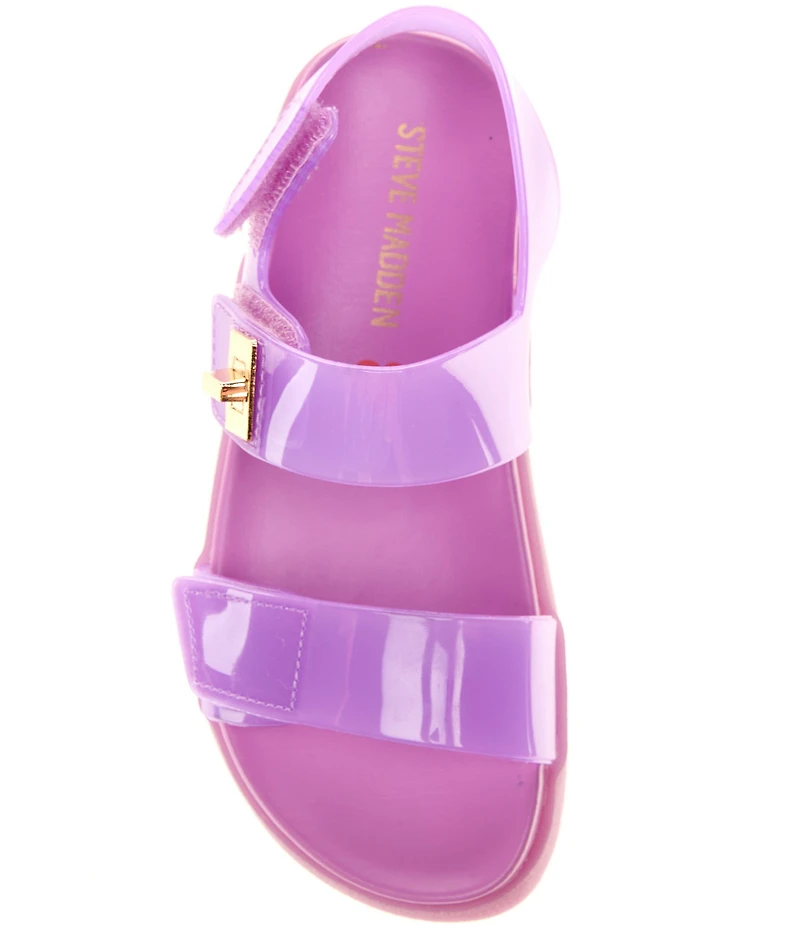 Steve Madden Girls' J-Mona-J Jelly Hook-and-Loop Sandals (Youth)