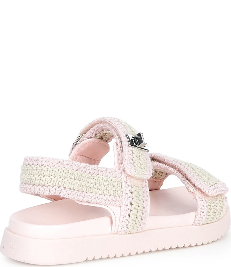 Steve Madden Girls' J-Mona Knit Crochet Sandals (Youth)