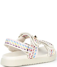 Steve Madden Girls' J-Mona Patterned Hook-and-Loop Sandals (Youth)