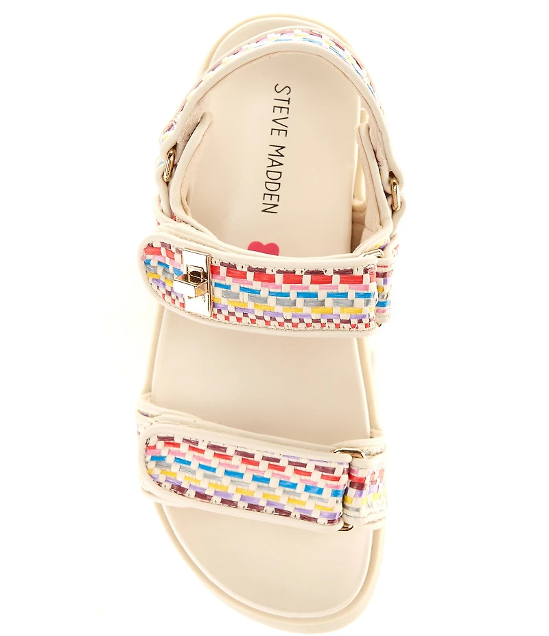 Steve Madden Girls' J-Mona Patterned Hook-and-Loop Sandals (Youth)
