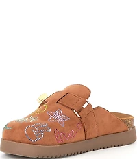 Steve Madden Girls' J-Moneyy Rhinestone Embellished Turnlock Hardware Clogs (Youth)