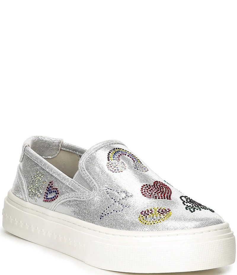 Steve Madden Girls' J-Murphy Rhinestone Graphic Sneakers (Youth)
