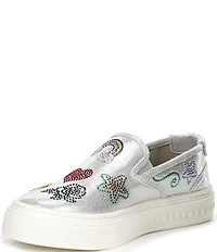 Steve Madden Girls' J-Murphy Rhinestone Graphic Sneakers (Youth)
