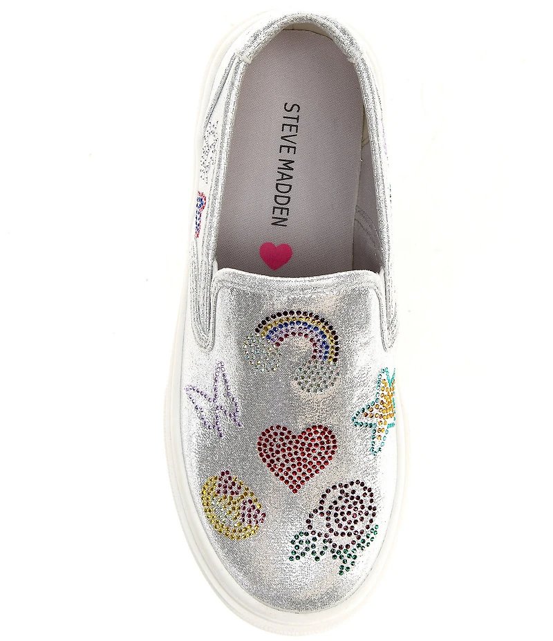 Steve Madden Girls' J-Murphy Rhinestone Graphic Sneakers (Youth)