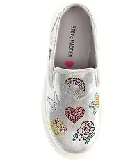 Steve Madden Girls' J-Murphy Rhinestone Graphic Sneakers (Youth)