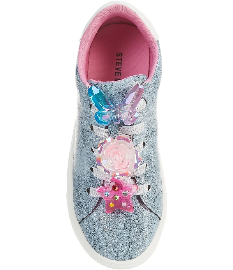 Steve Madden Girls' J-Olive Metallic Denim Embellished Sneakers (Youth)