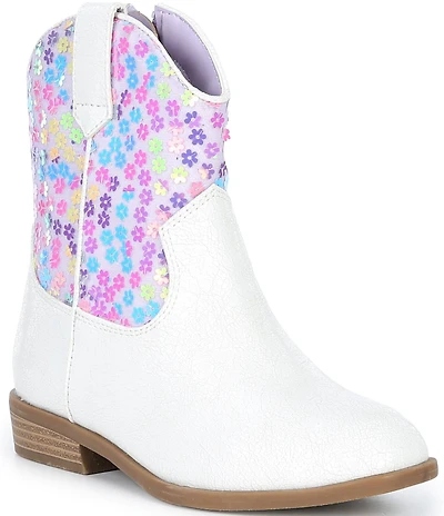 Steve Madden Girls' J-Peek Floral Western Booties (Youth)