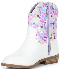 Steve Madden Girls' J-Peek Floral Western Booties (Youth)