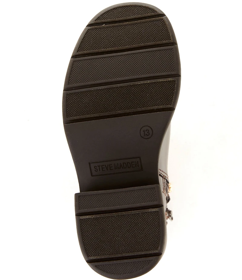 Steve Madden Girls' J-Ramira Charm Hardware Moto Booties (Youth)