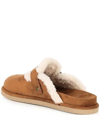 Steve Madden Girls' J-Shilo Star Buckle Hardware Fur-Lined Clogs (Youth)