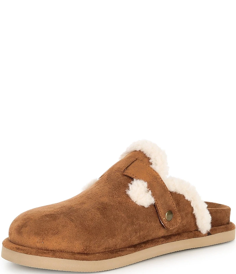 Steve Madden Girls' J-Shilo Star Buckle Hardware Fur-Lined Clogs (Youth)