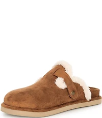 Steve Madden Girls' J-Shilo Star Buckle Hardware Fur-Lined Clogs (Youth)